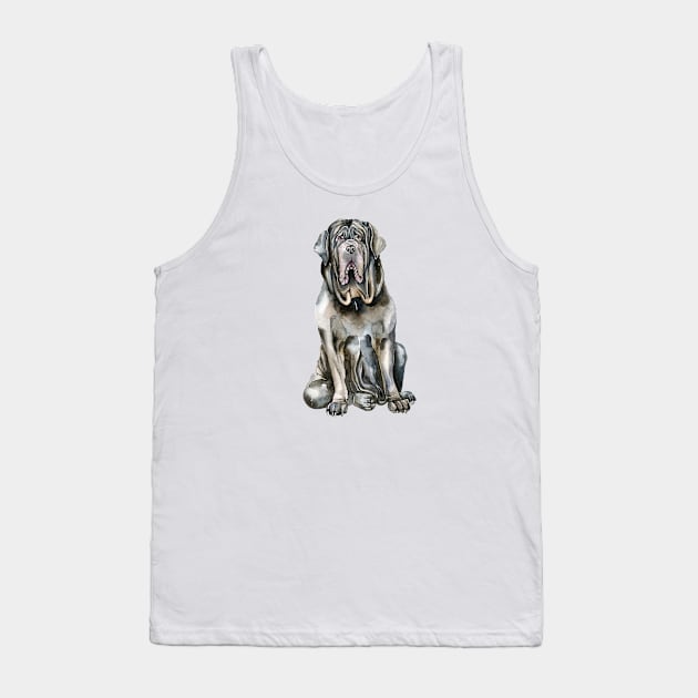 Black Mastiff Tank Top by Simple Wishes Art